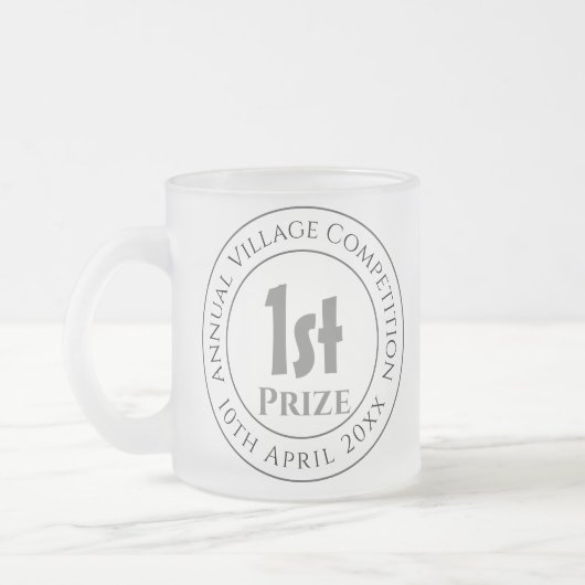 Wettbewerb Preis Trophäe Mattglastasse (Links)