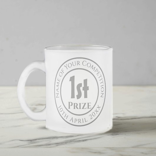 Wettbewerb Preis Trophäe Mattiertes Glas B Mattglastasse