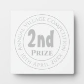 Wettbewerb Preis Trophäe Preis Plaque Fotoplatte (Vorderseite)