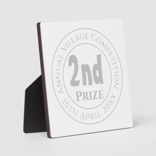 Wettbewerb Preis Trophäe Preis Plaque Fotoplatte (Vorderseite)