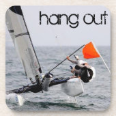 Wettbewerb Sailing Catamaran Picture Getränkeuntersetzer (Vorderseite)