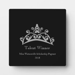 Wettbewerb Silber-Tiara-Krone Talent-Plakette Fotoplatte