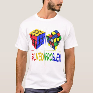 Wettbewerbs-Puzzle-Würfel-Problem gelöst Speed Cub T-Shirt