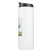 Wettbewerbsfähige Vogelbeobachtung (Comic) Thermosbecher (Nach rechts gedreht)