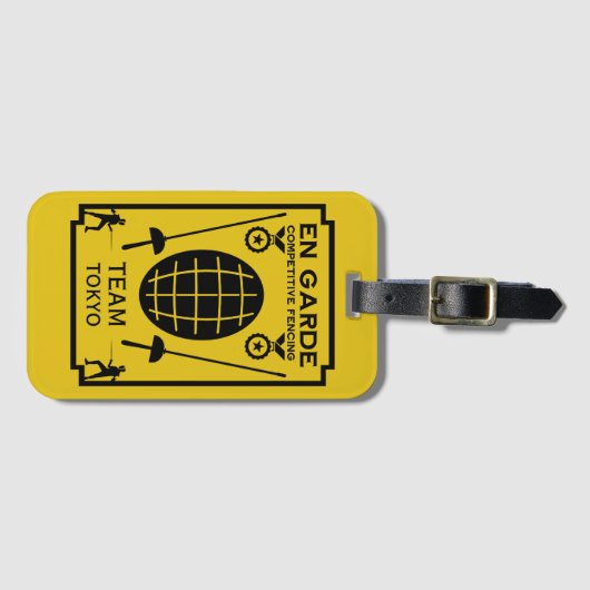 Wettbewerbsfähiges Schwertgefühl Gepäckanhänger (Vorderseite (Horizontal))