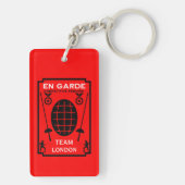 Wettbewerbsfähiges Schwertgefühl Schlüsselanhänger (Rückseite)