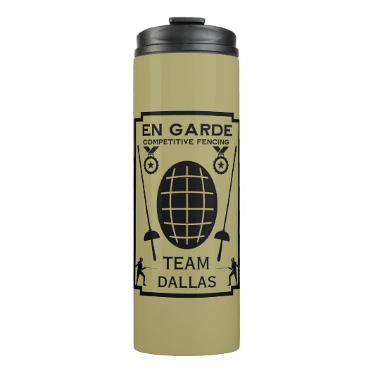 Wettbewerbsfähiges Schwertgefühl Thermosbecher (Vorderseite)