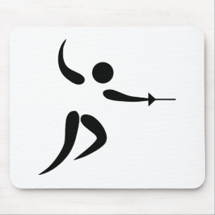 Wettbewerbsfähiges und olympisches fechtendes mousepad