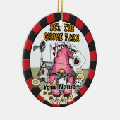 Wette auf den Bauernzwerg Keramik Ornament (Rechts)