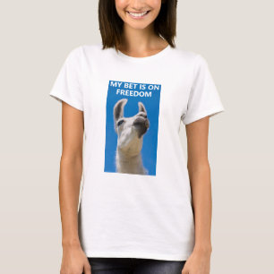 Wette auf den T - Shirt Freiheit (Licht)