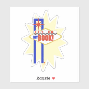 Wette auf mein Buch Vegas Autor Spaß Logo Aufkleber