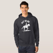 Wette auf mich - Pferderennbahn Hoodie (Vorne ganz)