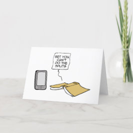 Wette, dass du die Splitter nicht machen kannst Dankeskarte