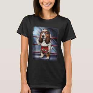 Wette Hound Dog als Muay Thai Kickbox-Champion Fo T-Shirt
