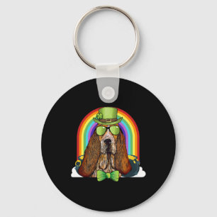 Wette Hund Hund Kobold Lustig St Patricks Tag Schlüsselanhänger