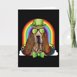 Wette Hund Hund Kobold Lustiger St. Patricks Tag Karte