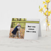 Wette Sie könnten eine Umarmkarte verwenden Karte (Gelbe Blume)