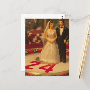 Wetten auf die Ehe Postkarte