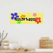 Wetten Sie auf Ihre süße Welpe Poster (Küche)