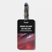 Wetter auf einem braunen Zwergstern. Gepäckanhänger (Rückseite vertikal)