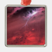 Wetter auf einem braunen Zwergstern. Ornament Aus Metall (Vorne)