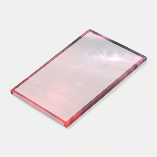 Wetter auf einem braunen Zwergstern. Post-it Klebezettel (angewinkelt)