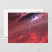 Wetter auf einem braunen Zwergstern. Postkarte (Vorne/Hinten)