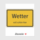 Wetter Aufkleber Sticker Autoaufkleber (Blatt)