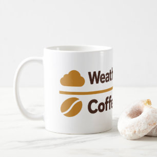 Wetter besprochen Kaffee erforderlich Lustig Kaffeetasse