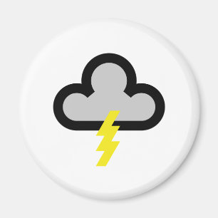 Wetter-Blitz-Blitz-Symbol Magnet