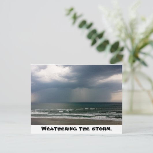 Wetter der Storm-Postkarte Postkarte (Stehend Vorderseite)