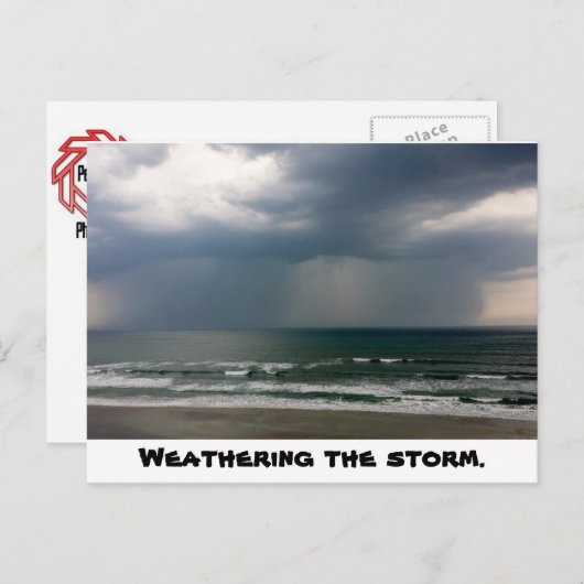 Wetter der Storm-Postkarte Postkarte (Vorne/Hinten)