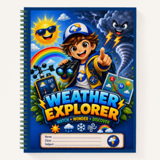 Wetter-Explorer-Kinder-STEM-Wissenschaftsnotizbuch Notizblock