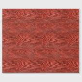 Wetter Holztextur rot Geschenkpapier (Flach)