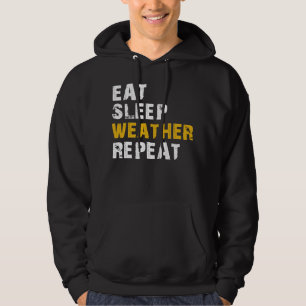 Wetter im Schlaf Meteorologie Hoodie