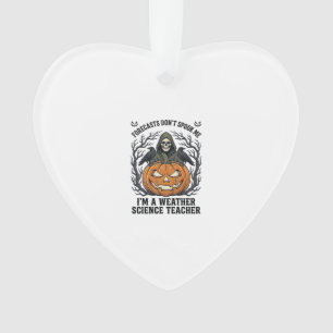 Wetter Lehrer Halloween Gruseliger Sensenmann Kürb Ornament