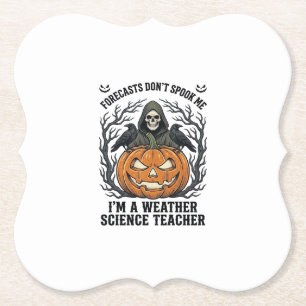 Wetter Lehrer Halloween Gruseliger Sensenmann Kürb Untersetzer