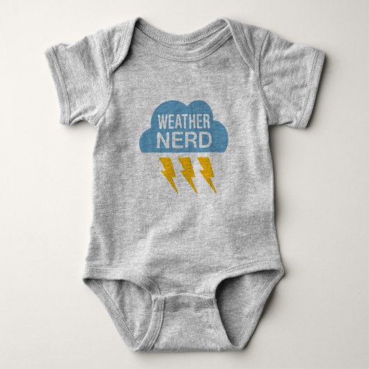 Wetter-Nerd Baby Strampler (Vorderseite)