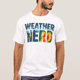 Wetter-Nerd Radar und Blitz für Meteorologie T-Shirt
