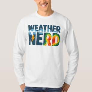 Wetter-Nerd Radar und Blitz für Meteorologie T-Shirt