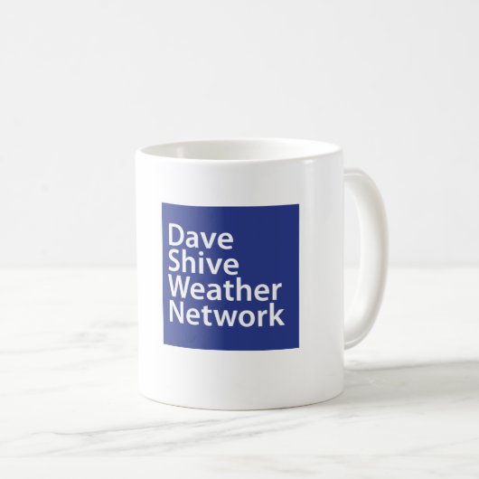 Wetter-Netz-Tasse Daves Shive Kaffeetasse (VorderseiteRechts)