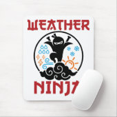 Wetter Ninja Meteorologe Meteorologie Weatherman Mousepad (Mit Mouse)