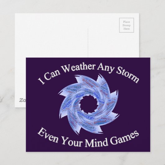 Wetter Postkarte (Vorne/Hinten)