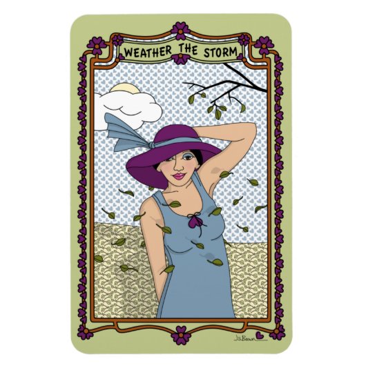 Wetter: Storm_A_4x6-Kühlschrank Magnet (Vertikal)