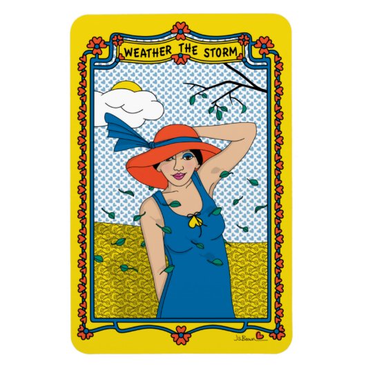 Wetter: Storm_B_4x6-Kühlschrank Magnet (Vertikal)