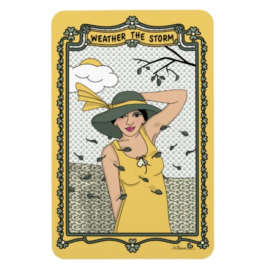 Wetter: Storm_C_4x6-Kühlschrank Magnet (Vertikal)