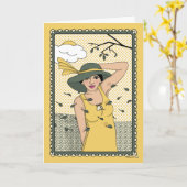 Wetter: Storm_C_Greeting Karte (Gelbe Blume)