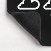 Wetter-Systems-Piktogramm Mousepad (Ecke)