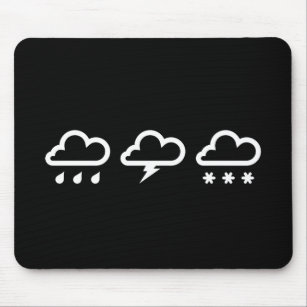 Wetter-Systems-Piktogramm Mousepad