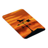Wetter Vane bei Sonnenuntergang Magnet (Rechte Seite)